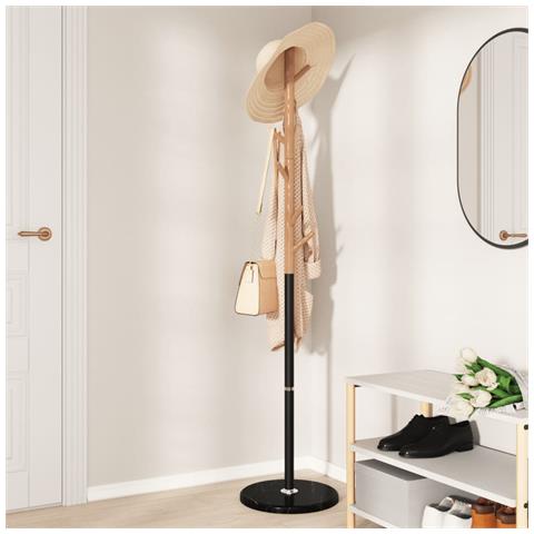 Appendiabiti Nero 172 Cm In Ferro Verniciato A Polvere - Foto 3