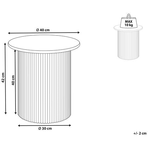 Tavolino Basso Bianco Ollie - Foto 6