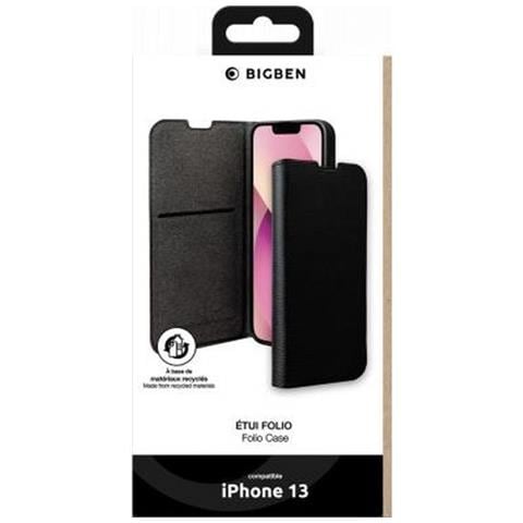 Custodia Per Iphone 13 Folio Wallet Con Portacarte E Supporto Video, Nero - Foto 2