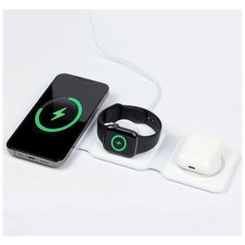 TAP 3IN1 15W COMPAT.MAGSAFE NERO FOLDE COMPAT.MAGSAFE NERO - Foto 1