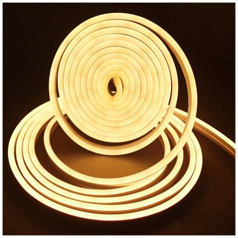 Striscia Led Luce Calda Per Scritta Insegna Luminosa Strip Flessibile 5 Mt Ip65 - Foto 1