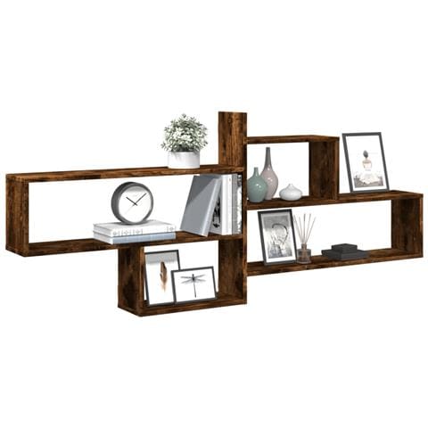 Mensola A Parete Rovere Fumo 167,5x18x68 Cm In Truciolato - Foto 3
