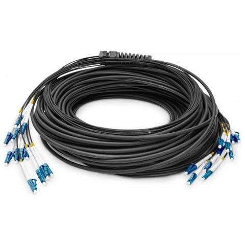 Cavo Breakout Universale In Fibra Ottica Dotato Di Terminali, Multimode Os2, 12 Fibre, Lc /upc - Lc /upc - Foto 1
