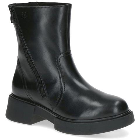 Black Casual Closed Booties Stivaletti Pelle Scarpe Donna Nero Eu 39, 9-26303-43-022 - Foto 1
