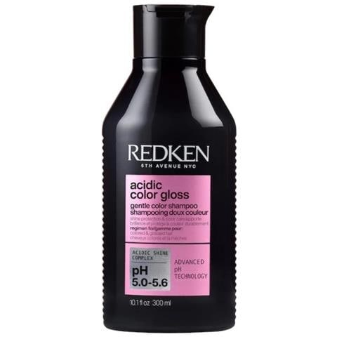 Shampoo Professionale Acidic Color Gloss Per Capelli Tinti Con Vitamina E E Arginina Protegge Il Colore E Dona Lucentezza, Senza Solfato, 300ml - Foto 1