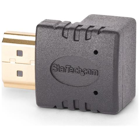 Adattatore HDMI 2.0 con angolo di 90 gradi verso l'alto, da maschio a femmina, salvaporta HDMI verticale angolato a 90 gradi, 4K 60Hz, M /F - Foto 2