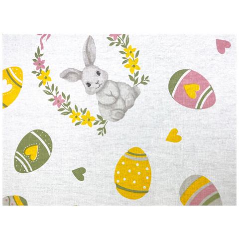 Tovaglia Per Salotto Cucina Tavolo 100% Cotone Made In Italy Ovetti Rp 140x300 Ovetti - Foto 2