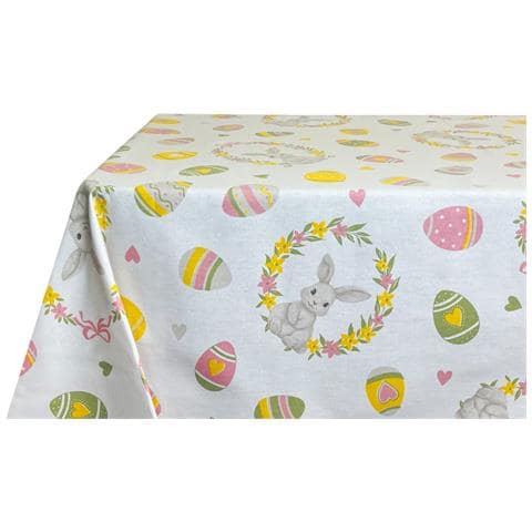 Tovaglia Per Salotto Cucina Tavolo 100% Cotone Made In Italy Ovetti Rp 140x300 Ovetti - Foto 5