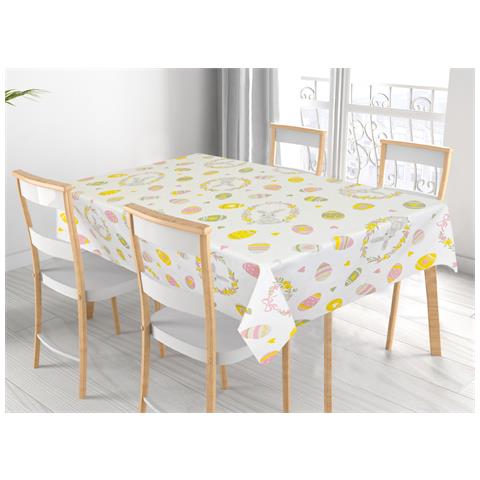 Tovaglia Per Salotto Cucina Tavolo 100% Cotone Made In Italy Ovetti Rp 140x300 Ovetti - Foto 1