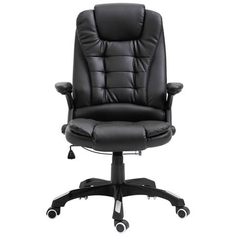 Sedia Da Ufficio Nera In Similpelle - Foto 1