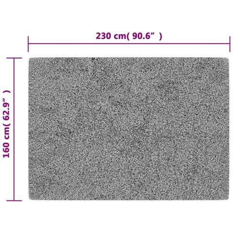 Lusso Casadino - Tappeto Lavabile 160x230 Cm Antracite Antiscivolo - Foto 7