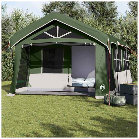 Tenda da Campeggio  con Finestre Verde per 10 Persone Impermeabile - Foto 2