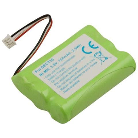Batteria Per Telefono Senza Fili Agfeo Dect 30 Nimh 3,6v 700mah 2,5wh - Foto 1