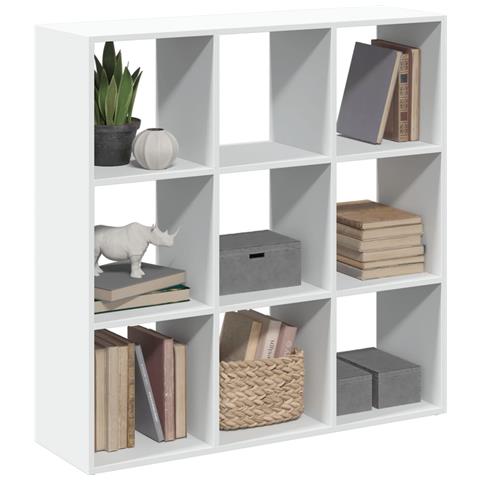 Libreria Divisorio Bianca 102x29x103,5 cm in Truciolato - Foto 2