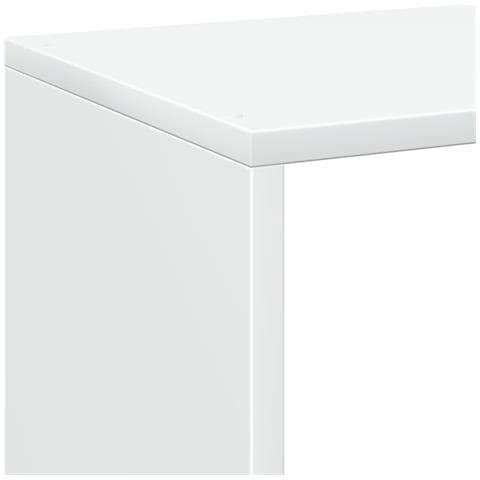 Libreria Divisorio Bianca 102x29x103,5 cm in Truciolato - Foto 9