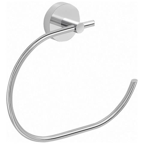 Portasalviette Ad Anello Da Muro In Acciaio Inox E Cromall 2370 Serie Eros Cromato - Foto 1