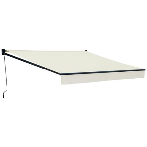 Tenda Saule 3,5 × 3m - Tessuto Beige E Struttura Grigia - Foto 1