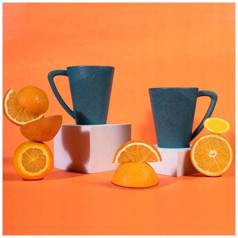 Set Di 2 Tazze In Legno Di Pino 200ml Per Caffè Senza Bpa Blu - Foto 4