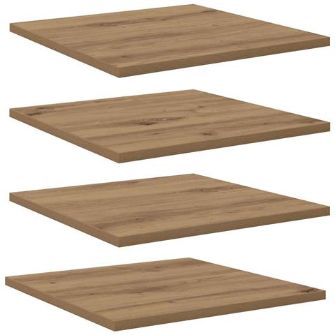Scaffale 4 pcs Marrone 40 x 40 x 1.5 cm Legno multistrato - Foto 1