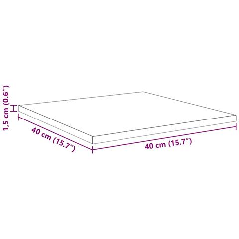 Scaffale 4 pcs Marrone 40 x 40 x 1.5 cm Legno multistrato - Foto 9