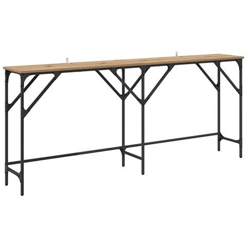 Tavolo consolle rovere artigianale 180 x 29 x 75 cm - Foto 1
