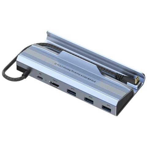 Docking Station Usb-c 5-in-1 Compatibile Con Steam Deck E Asus Handheld - Ricarica Pd, Usb 3.0, Hd 2.0 - Foto 3