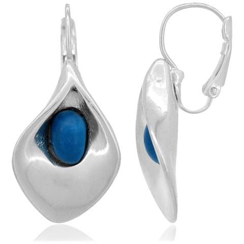 Ciondolo In Argento ""callalily"" Argento-turchese - Foto 1