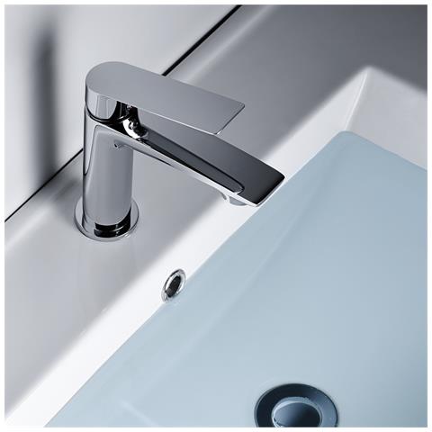 Imex Miscelatore Lavabo Monocomando Serie Luxor In Ottone E Zama Con Finitura Cromata Cartuccia Ceramica Ø25mm Tubi Flessibili 3-8 Modello Imex-bdx023-1 - Foto 1