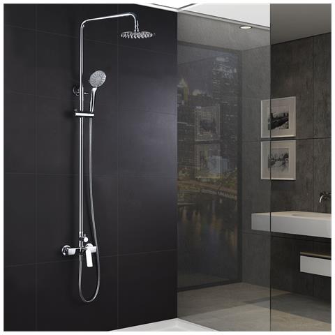 Imex Miscelatore Lavabo Monocomando Serie Luxor In Ottone E Zama Con Finitura Cromata Cartuccia Ceramica Ø25mm Tubi Flessibili 3-8 Modello Imex-bdx023-1 - Foto 2