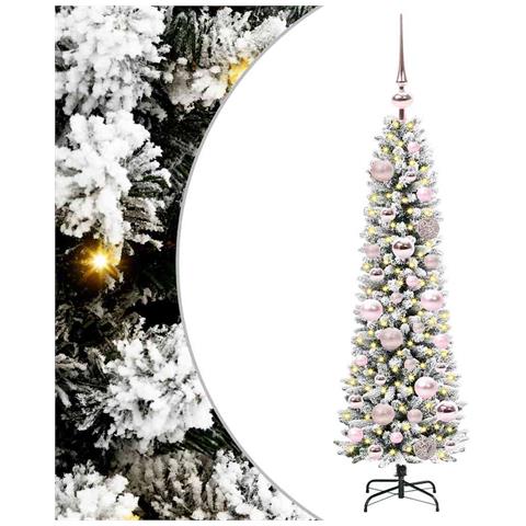 Albero di Natale artificiale con 150 LED Bianco 120 cm - Foto 1