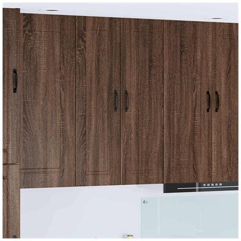 Pensile cucina con lo scaffale Rovere Marrone 30 x 31 x 100 cm - Foto 2