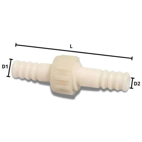 Raccordo Tubo Acqua 20mm Plastica Giunto Irrigazione - Foto 2