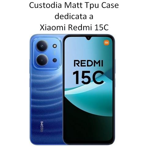 Custodia Tpu Silicone Cover Case Per Xiaomi Redmi 15c Black - Foto 2