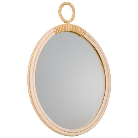 Specchio Bambù Marrone 37/35x02h - Foto 1