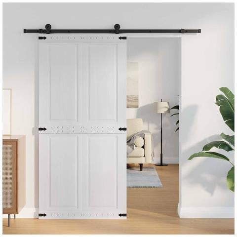 Porta Corona Bianco 100 x 210 cm Legno multistrato - Foto 2