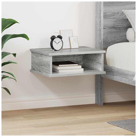 Comodino Grigio Sonoma 40 x 31 x 15 cm Legno multistrato - Foto 2