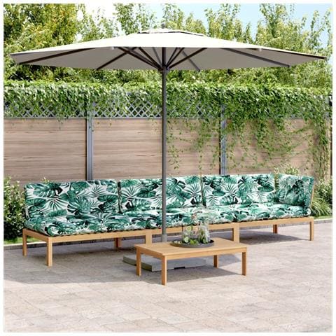 Set Divani Pallet Giardino 4pz Cuscini Legno Massello Acacia - Foto 2