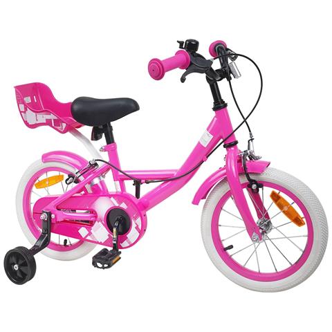 Bicicletta per Bambini 12 Pollici per bambini di 2-4 anni Rosa - Foto 2