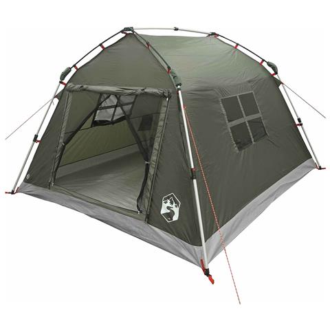 Tenda istantanea resistente all'acqua 3 persona Verde militare - Foto 1
