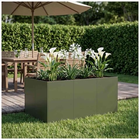 Vaso da giardino Verde Oliva 120 x 80 x 60 cm - Foto 2