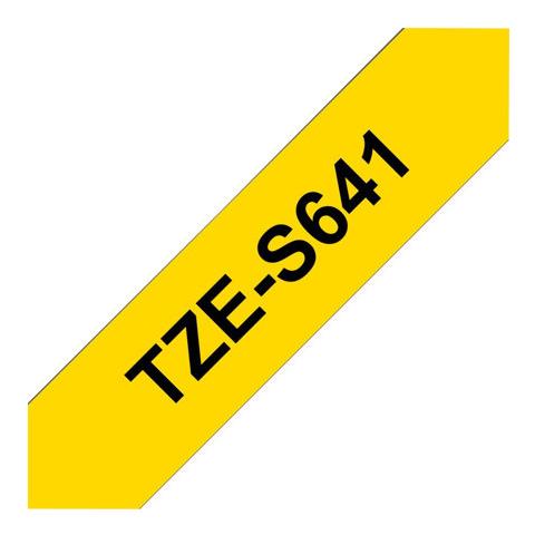 Nastro in Polietilene per Etichettatrice Formato 18 mm x 8 m Nero e Giallo - Foto 7