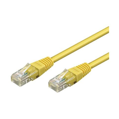 ICOC CCA5U-100-YE - Cavo di rete Patch CCA Cat. 5e Giallo UTP 10 mt - Foto 1