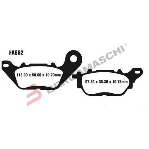 B1r R1266200 Pastiglie Yamaha Ytz R3 Post. - Foto 1