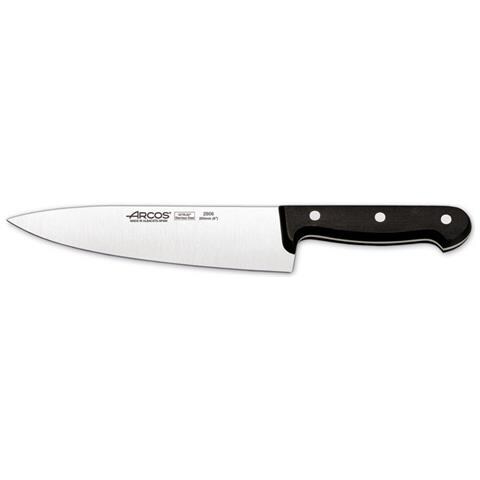 Serie Universal - Coltello Da Cucina - Lama Acciaio Inossidabile Nitrum 200 Mm - Manico Polioxymetilene (pom) Colore Nero - Foto 1