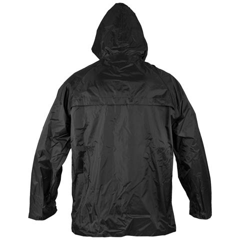 Tuta Antipioggia Completo Impermeabile Uomo Donna Cappuccio Nero Xl - Foto 2