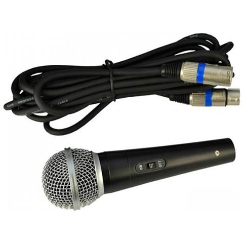 COPPIA DI MICROFONI MICROFONO PROFESSIONALE UNIDIREZIONALE CON CAVO 2MT  JACK 6.5 » ElettrOutlet