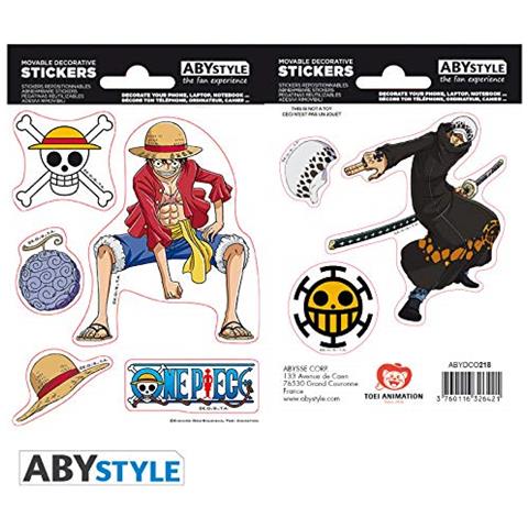 Abystyle Abysse Corp Abydco445 Un Pezzo-adesivi-16 X 11 Cm / 2 Fogli-rufy Diritto & X5 - Foto 1