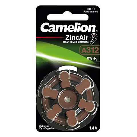 Batteria 15056312 zinco-aria A Bottone Senza Mercurio A312 / zl 312  (1,4 volt, 6er Pack)  - Foto 1