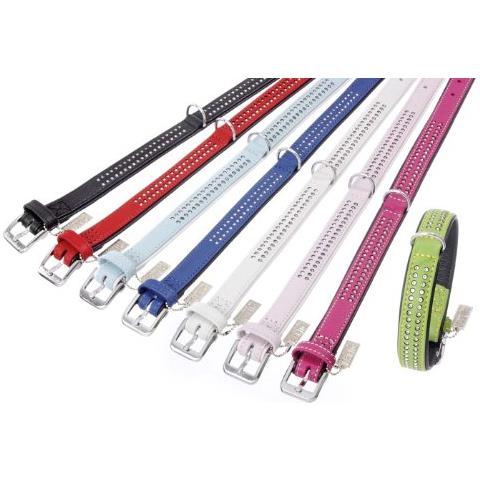 Flamingo 24221 vintage Strass Collare, Nero, 17 mm, 30 cm, Nero - Foto 1