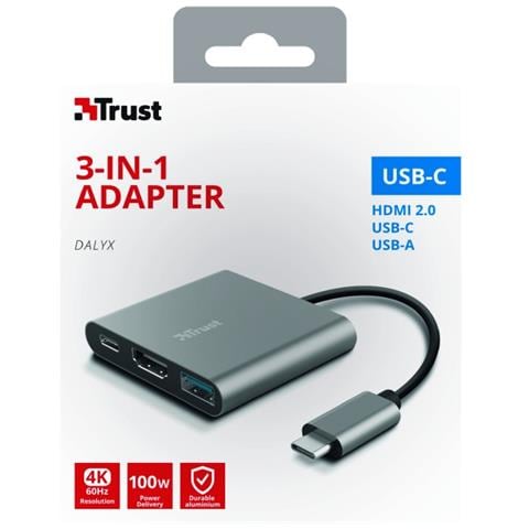 Adattore 3-in-1 Dalyx USB-C HDMI / USB-A / USB-C - Foto 7